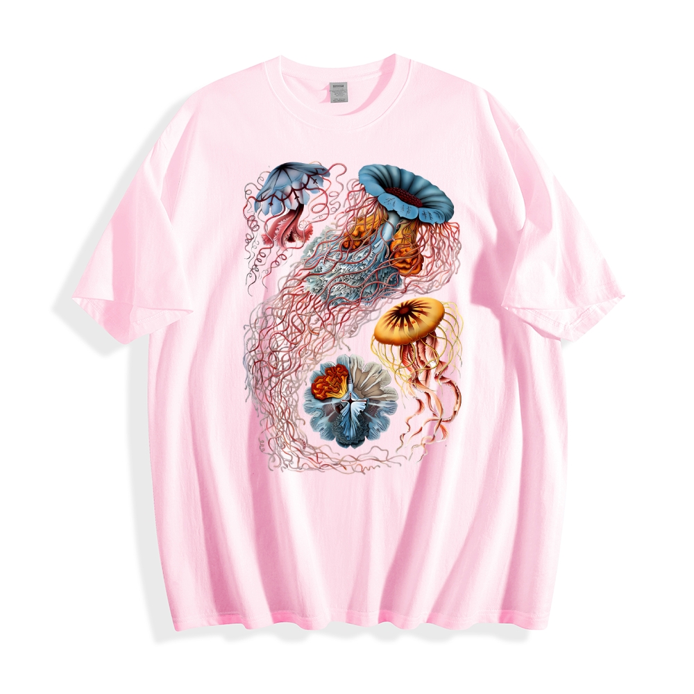 Unisex Ocean Jellyfish Print T-Shirt