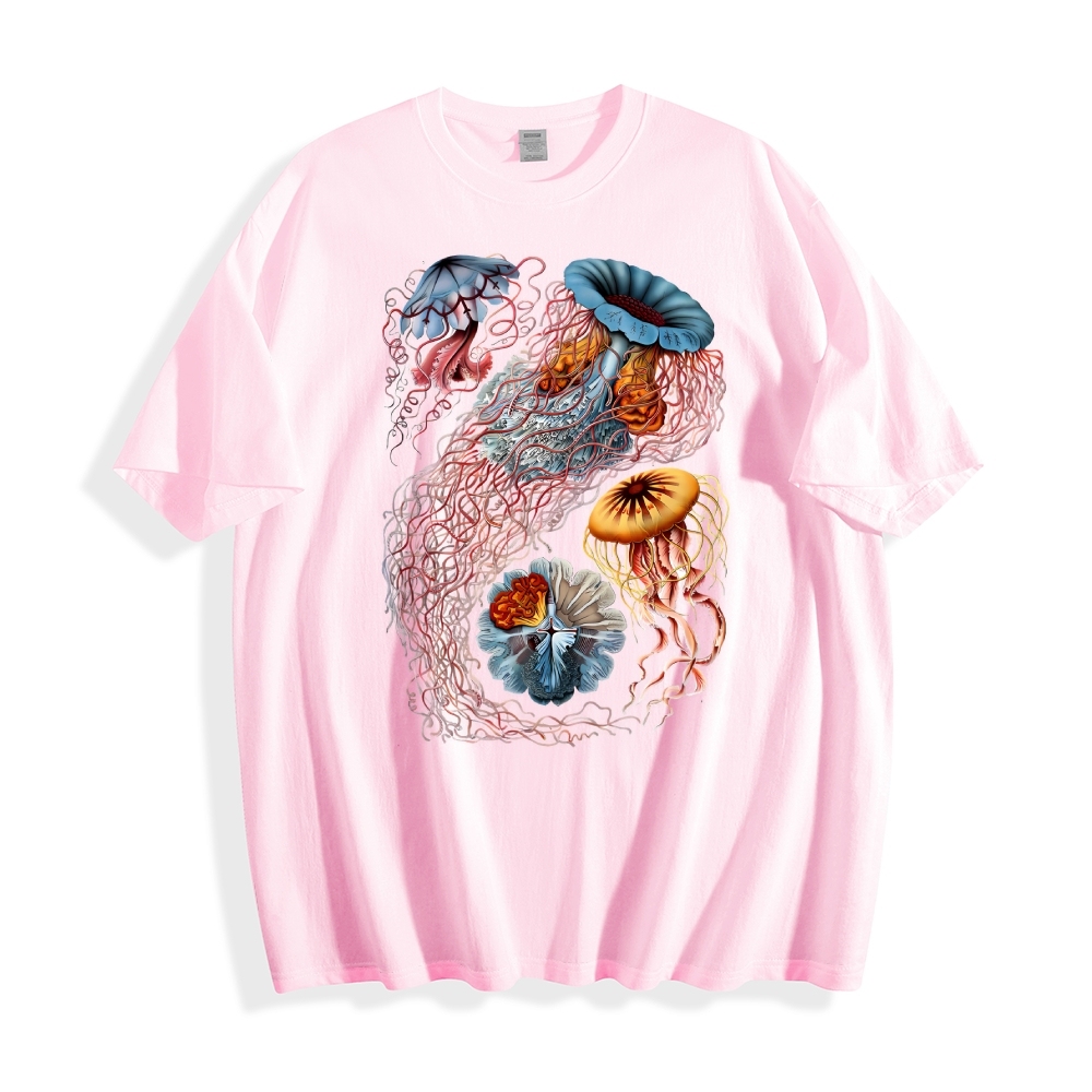 Unisex Ocean Jellyfish Print T-Shirt