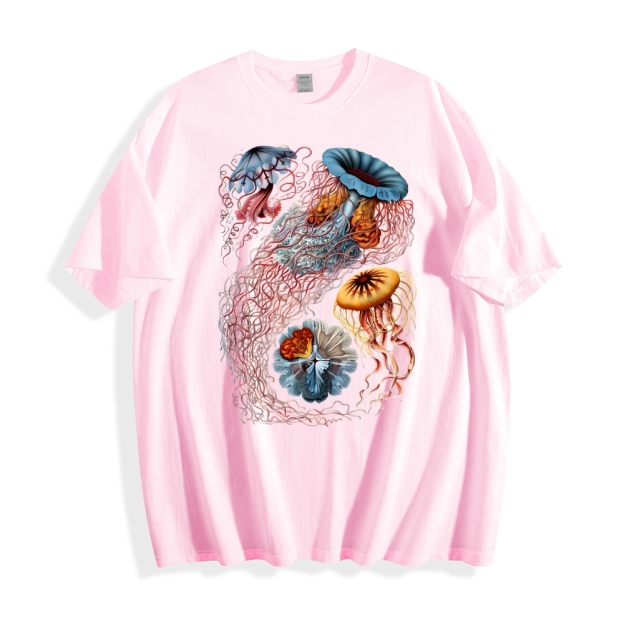 Unisex Ocean Jellyfish Print T-Shirt