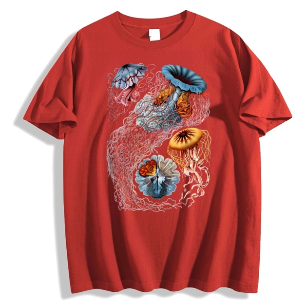 Unisex Ocean Jellyfish Print T-Shirt