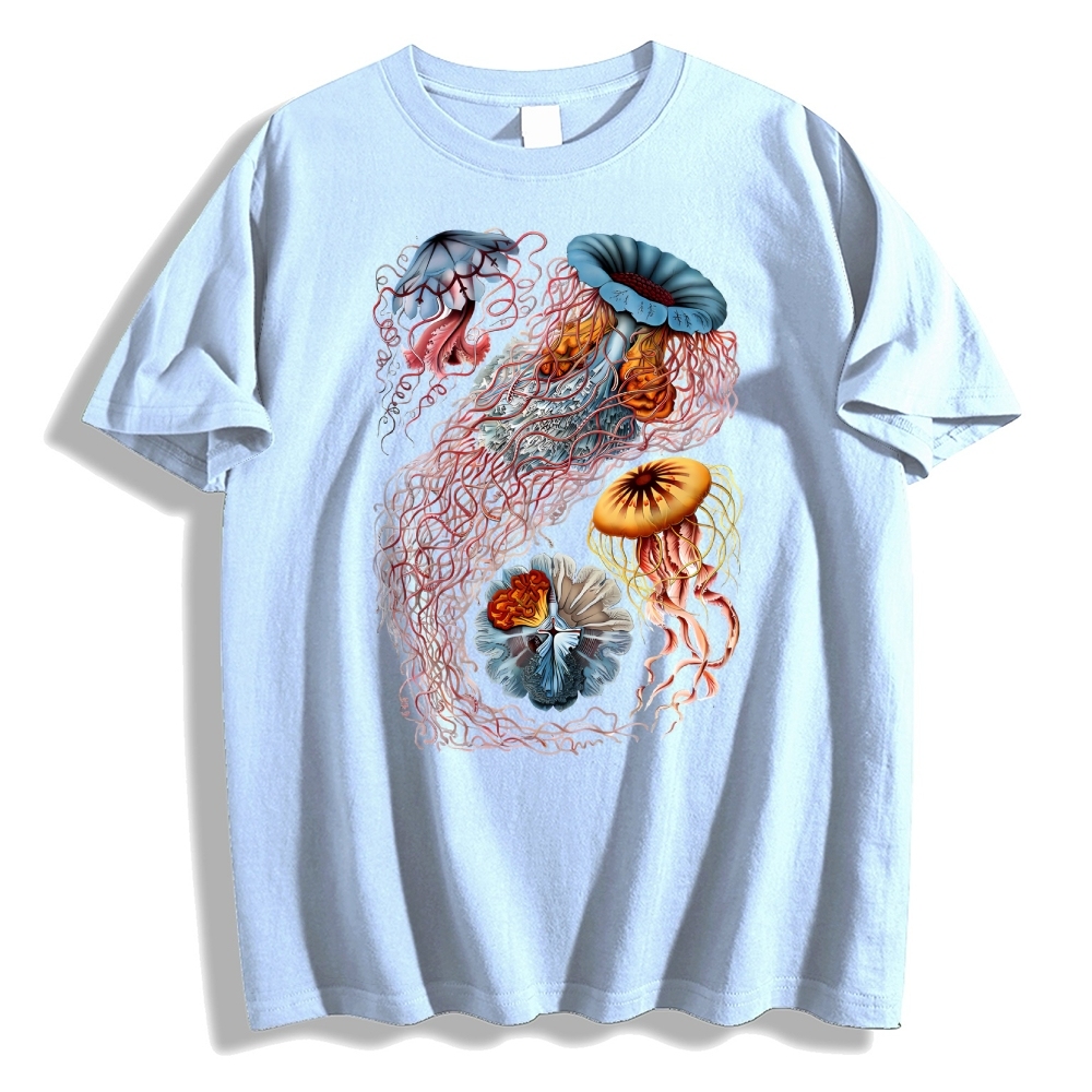 Unisex Ocean Jellyfish Print T-Shirt
