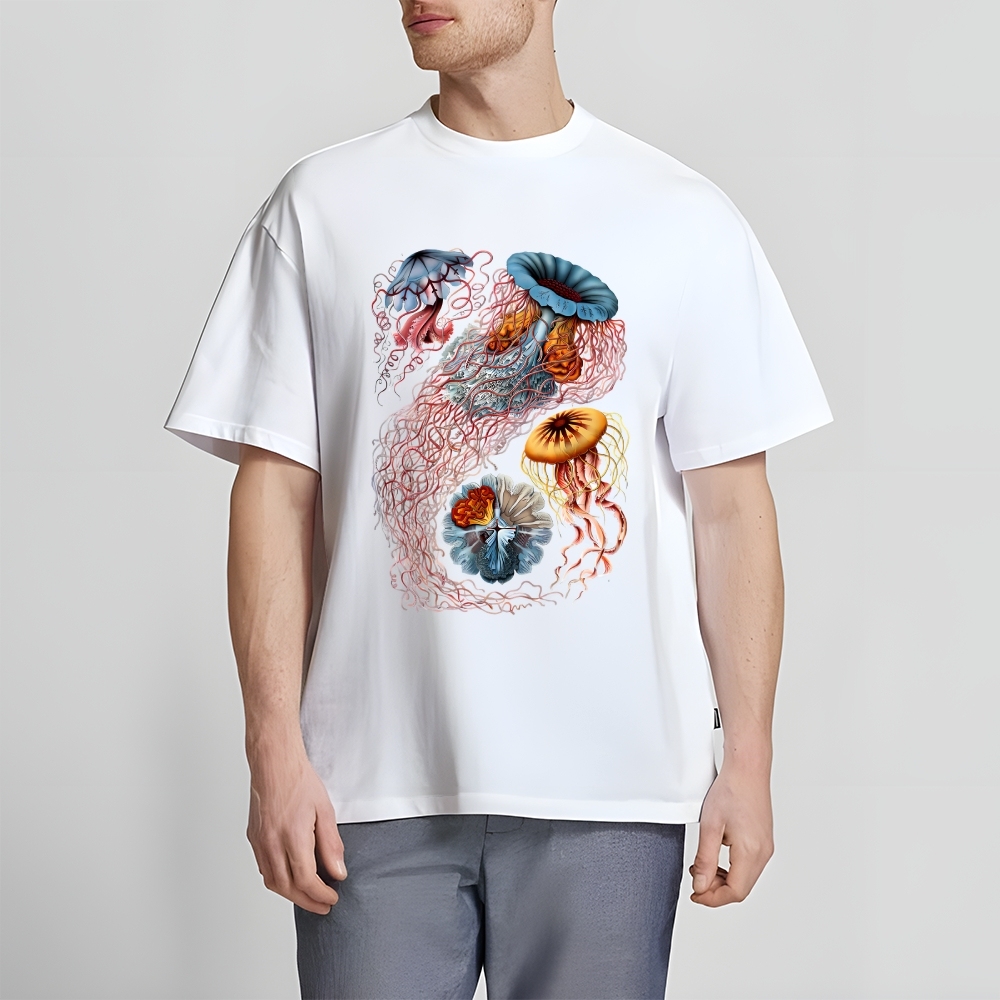 Unisex Ocean Jellyfish Print T-Shirt