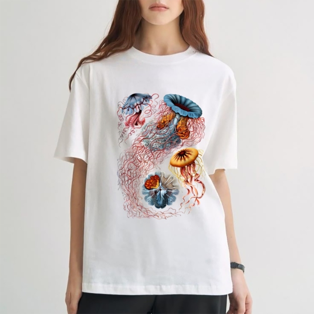 Unisex Ocean Jellyfish Print T-Shirt