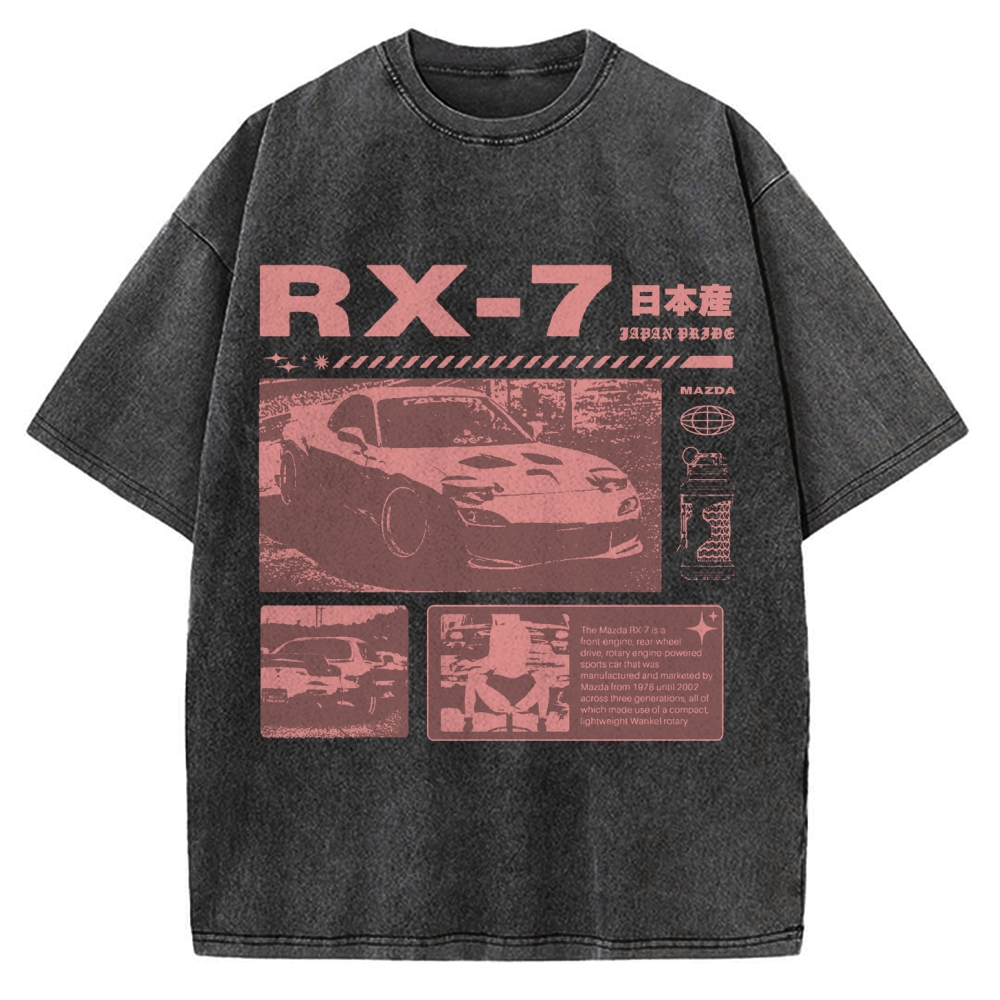 Japanese racing car RX7 Vintage Washed T-shirt