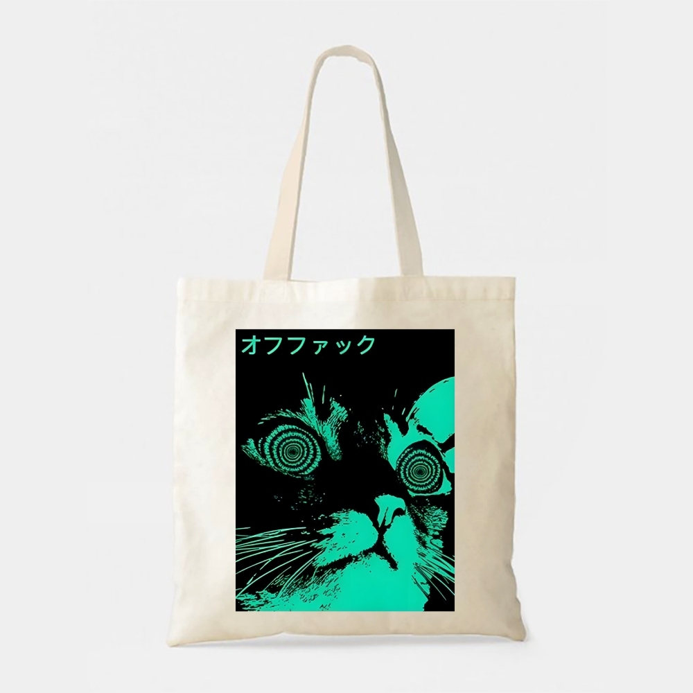 Cool Cat Japanese Tote Bag