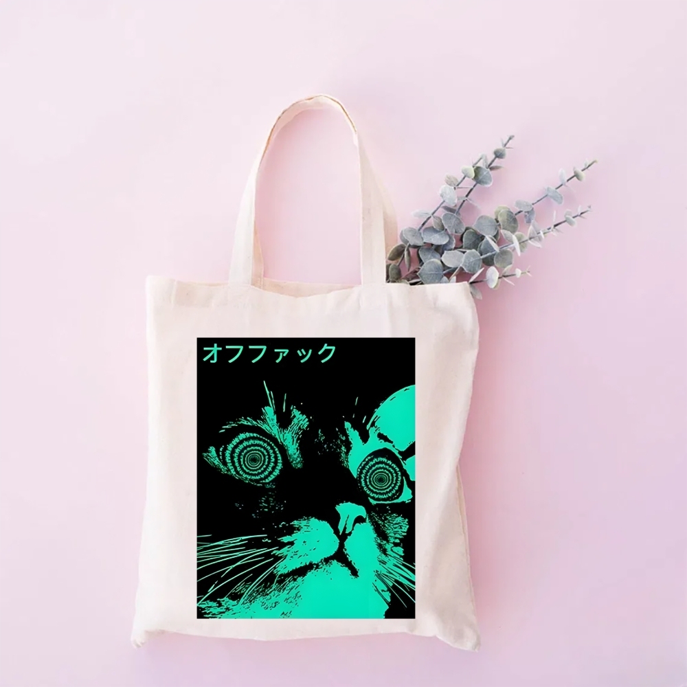 Cool Cat Japanese Tote Bag