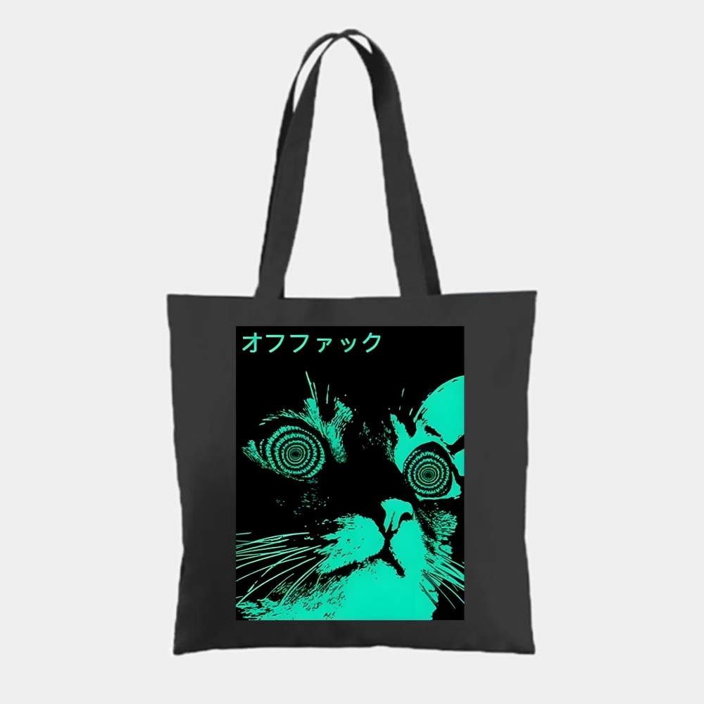 Cool Cat Japanese Tote Bag