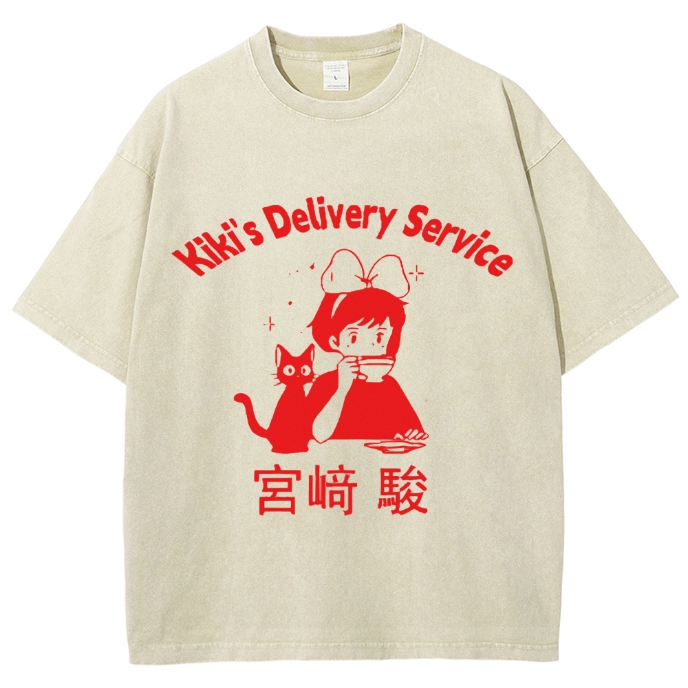 Ghibli Kiki's Delivery Service Totoro Anime Vintage Wash Japanese Desi