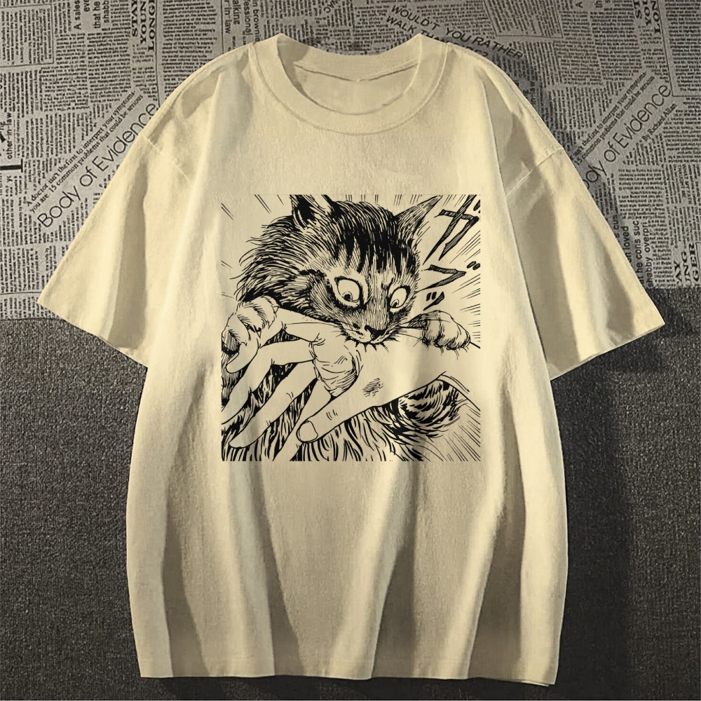 Fierce Cat Japanese Style Classic Tee