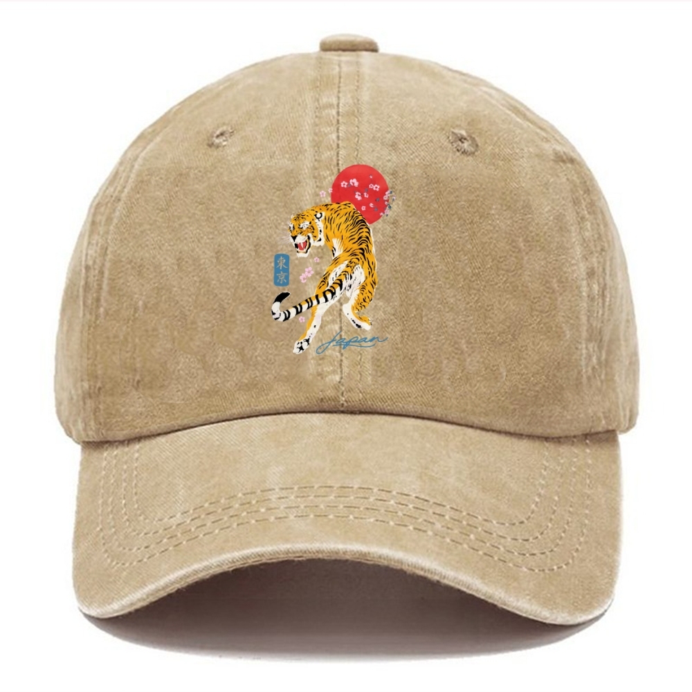Tiger Blossom Japanese Sakura Washed Cap
