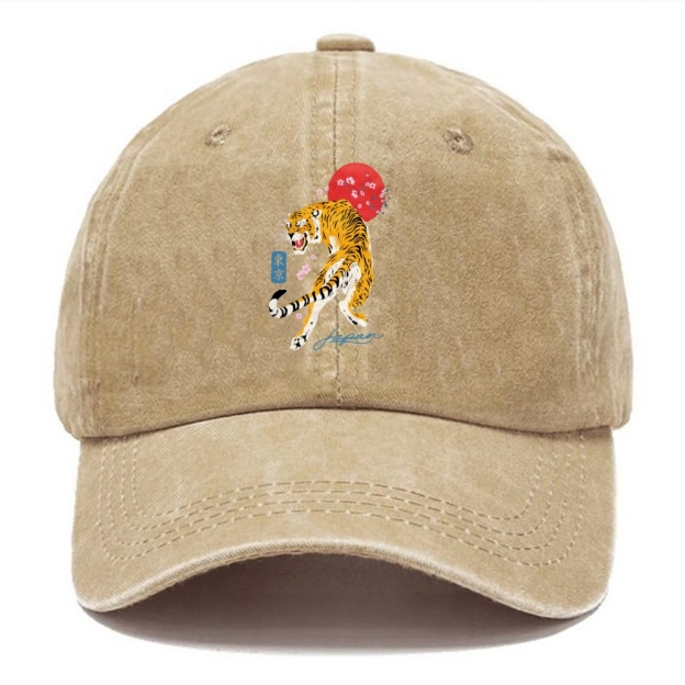 Tiger Blossom Japanese Sakura Washed Cap
