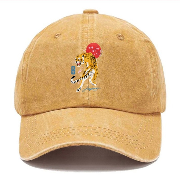 Tiger Blossom Japanese Sakura Washed Cap