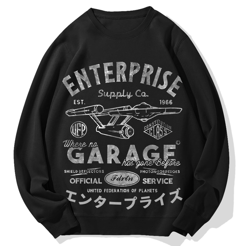 Enterprise Starship Cotton Sweatshirt