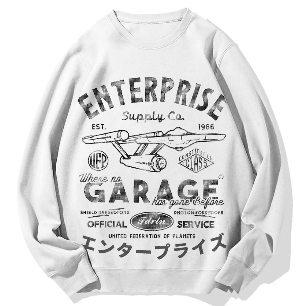Enterprise Starship Cotton Sweatshirt
