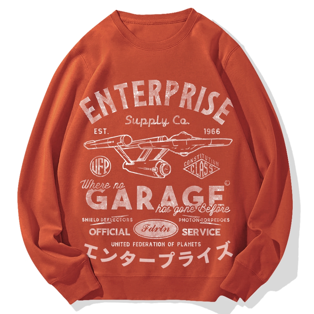Enterprise Starship Cotton Sweatshirt