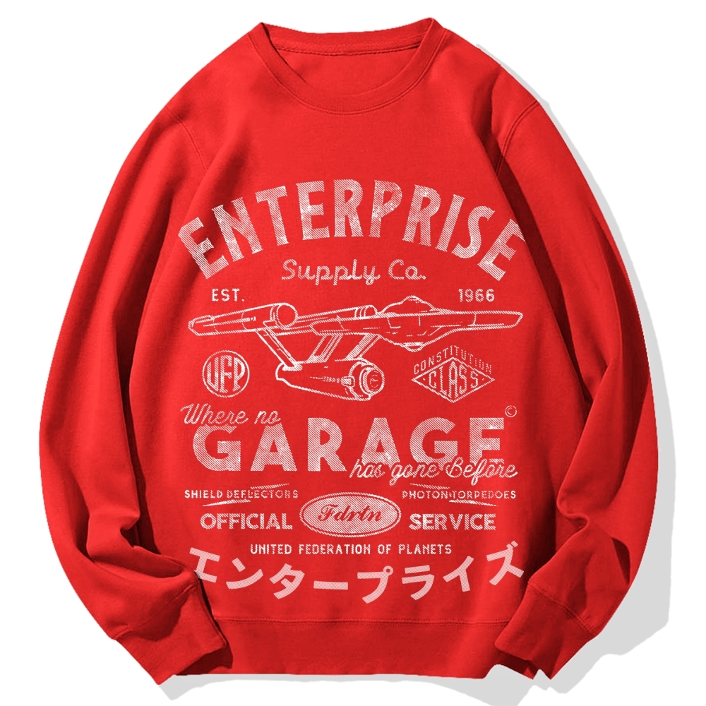 Enterprise Starship Cotton Sweatshirt