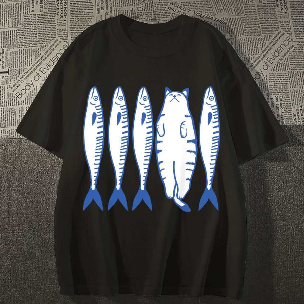 White Cat Company Cotton casual T-shirt