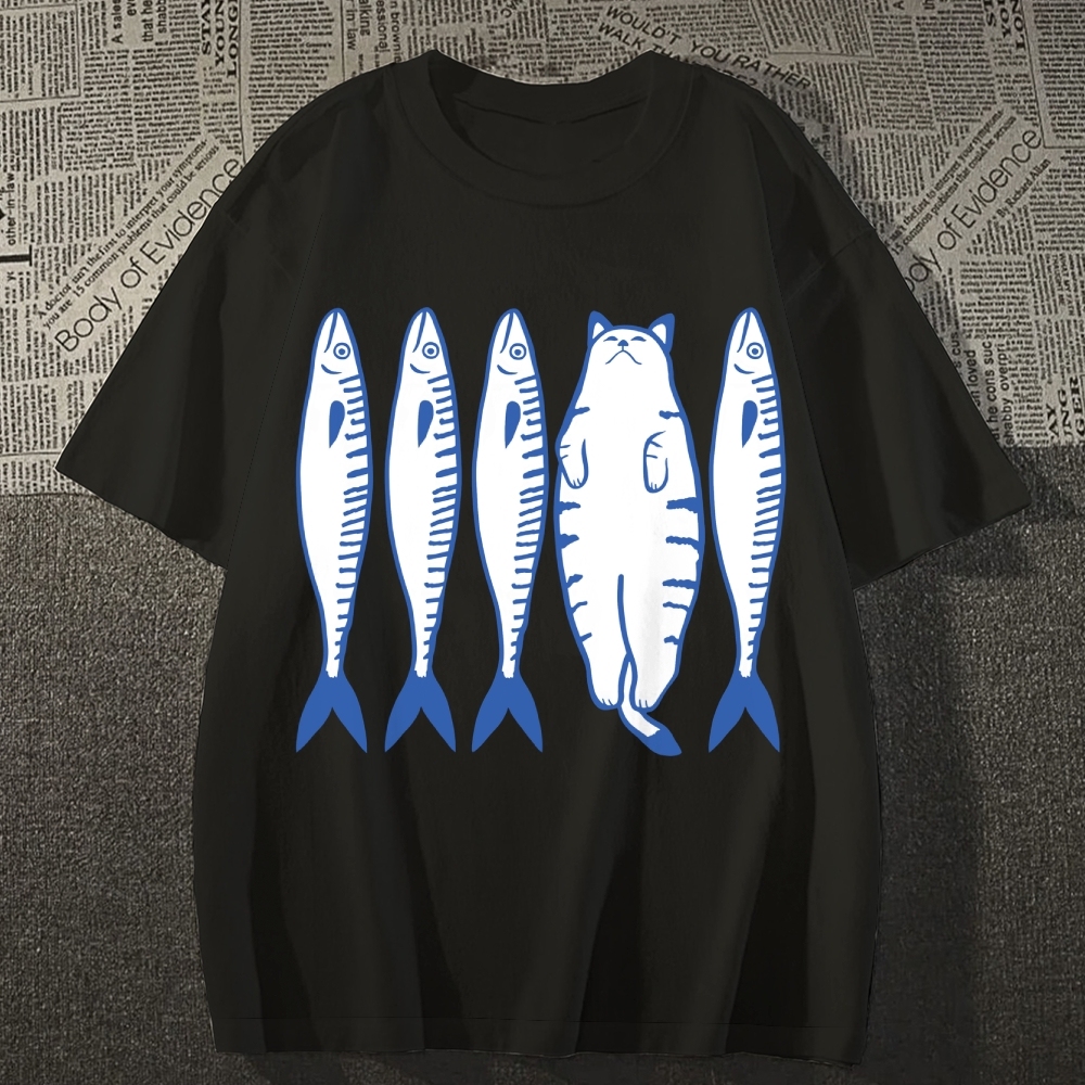 White Cat Company Cotton casual T-shirt