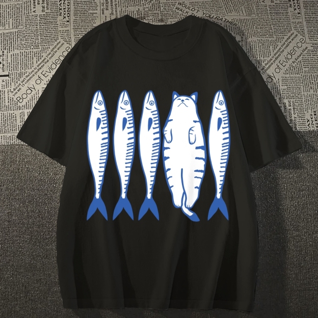 White Cat Company Cotton casual T-shirt