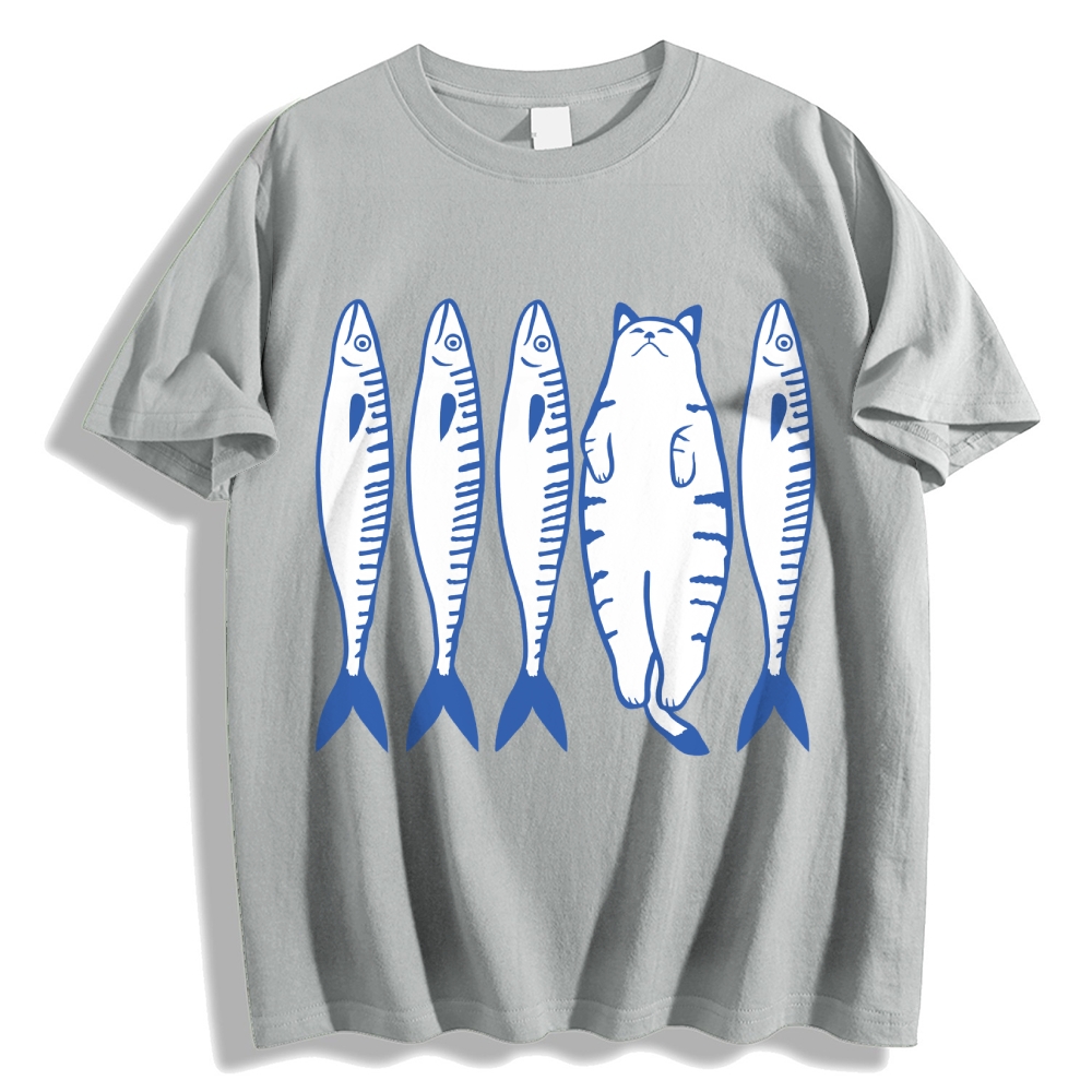 White Cat Company Cotton casual T-shirt