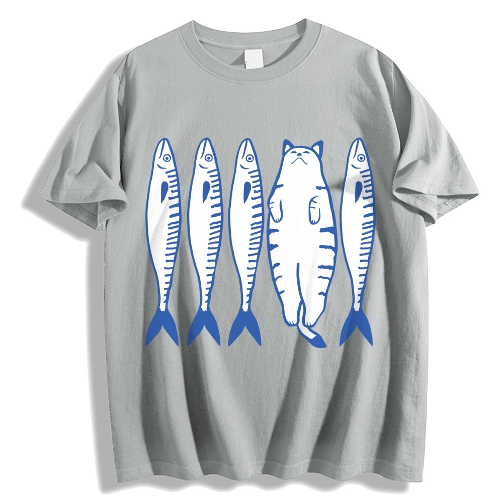 White Cat Company Cotton casual T-shirt