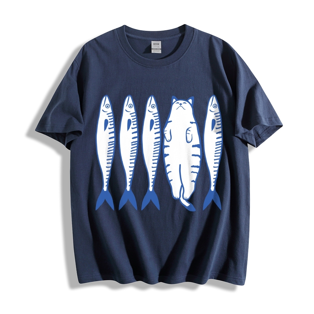 White Cat Company Cotton casual T-shirt