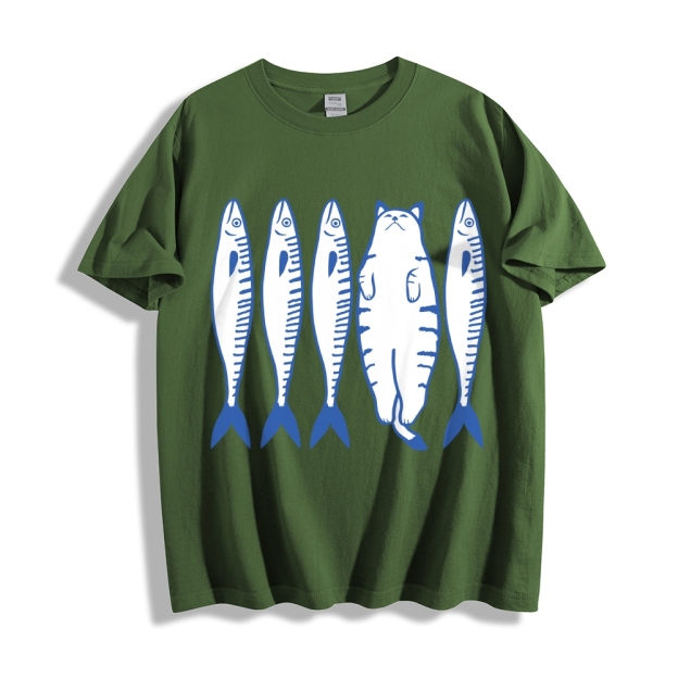 White Cat Company Cotton casual T-shirt