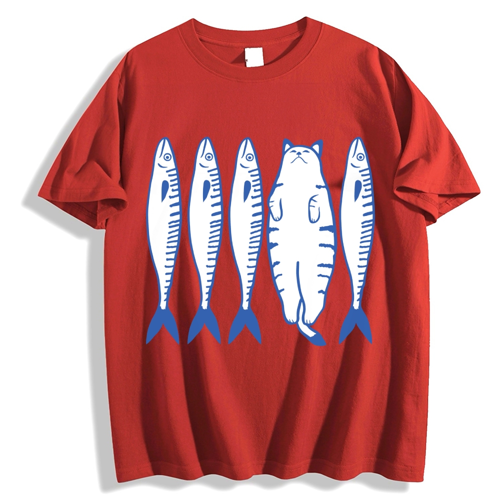 White Cat Company Cotton casual T-shirt