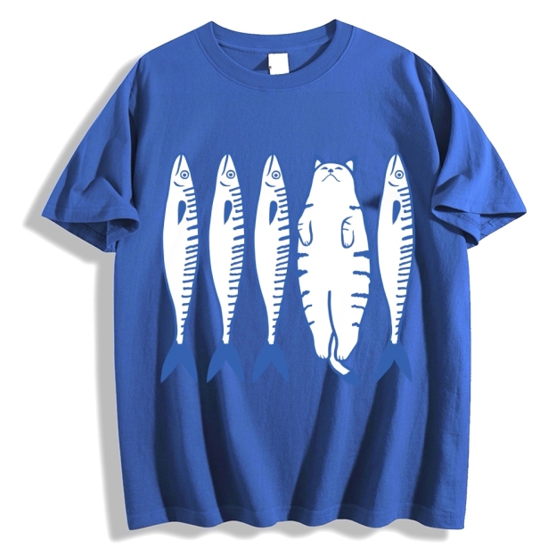 White Cat Company Cotton casual T-shirt