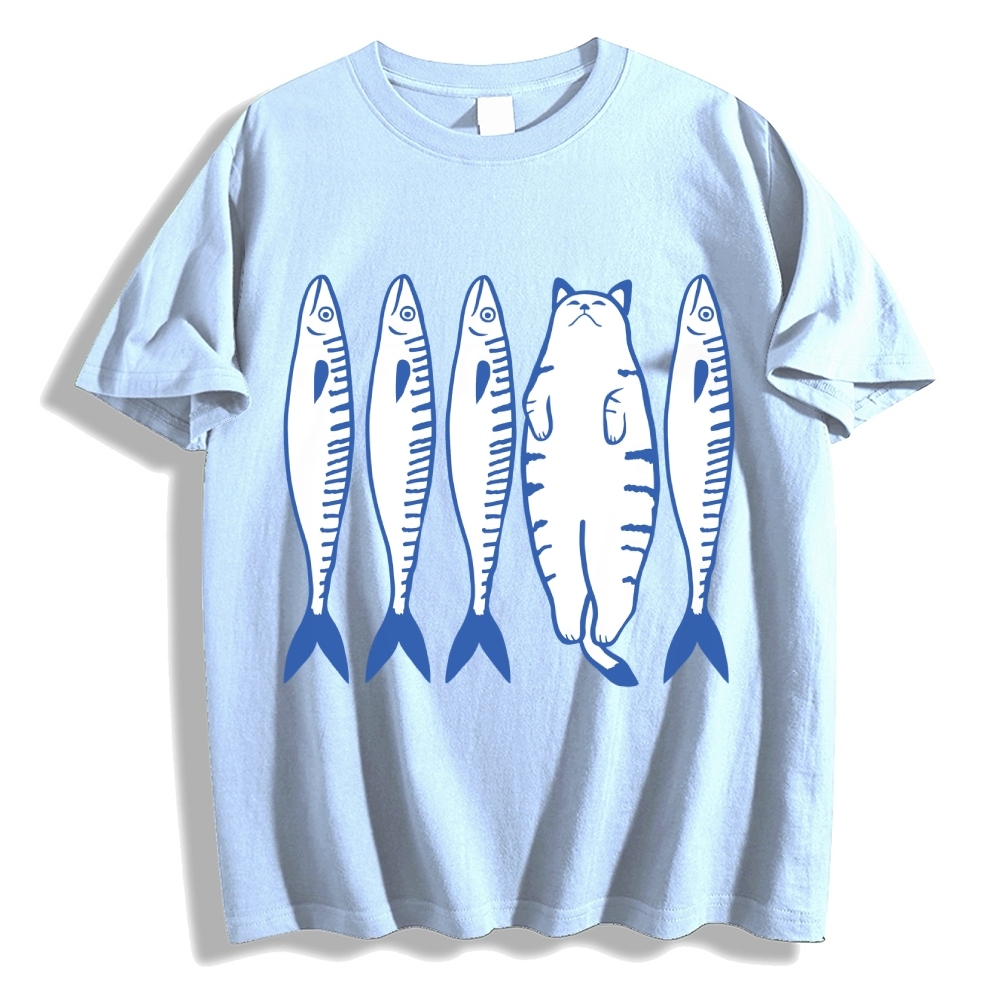 White Cat Company Cotton casual T-shirt