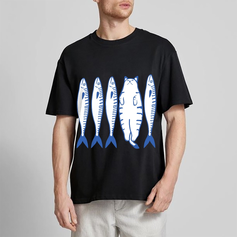 White Cat Company Cotton casual T-shirt