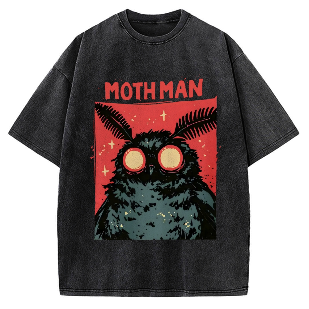 Cryptid Mothman Vintage Washed T-shirt