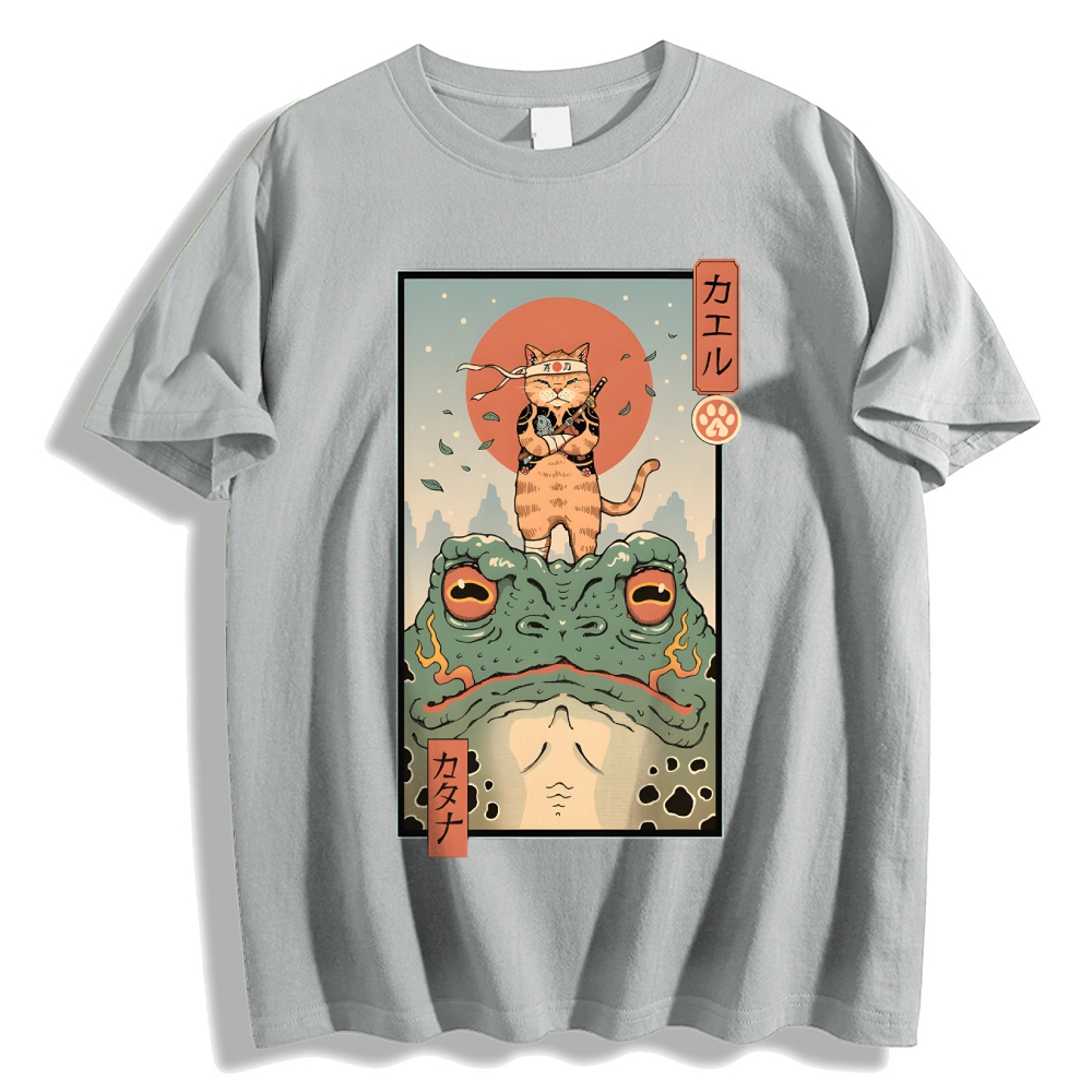Cat Frog Japanese Style Classic Tee