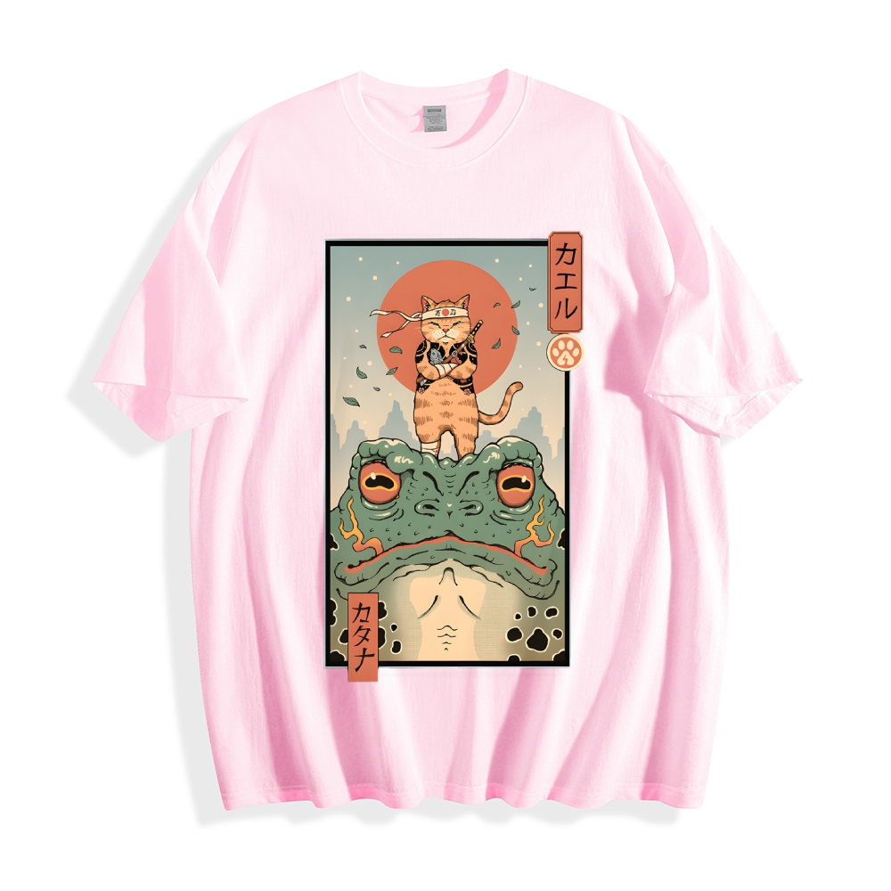 Cat Frog Japanese Style Classic Tee