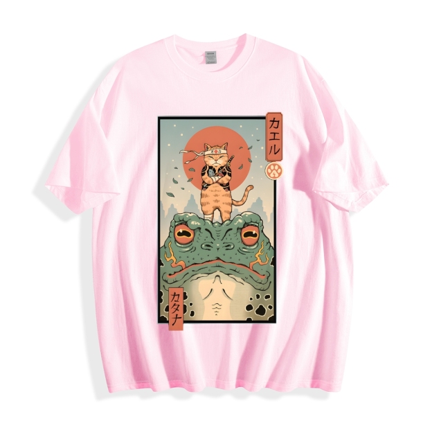 Cat Frog Japanese Style Classic Tee