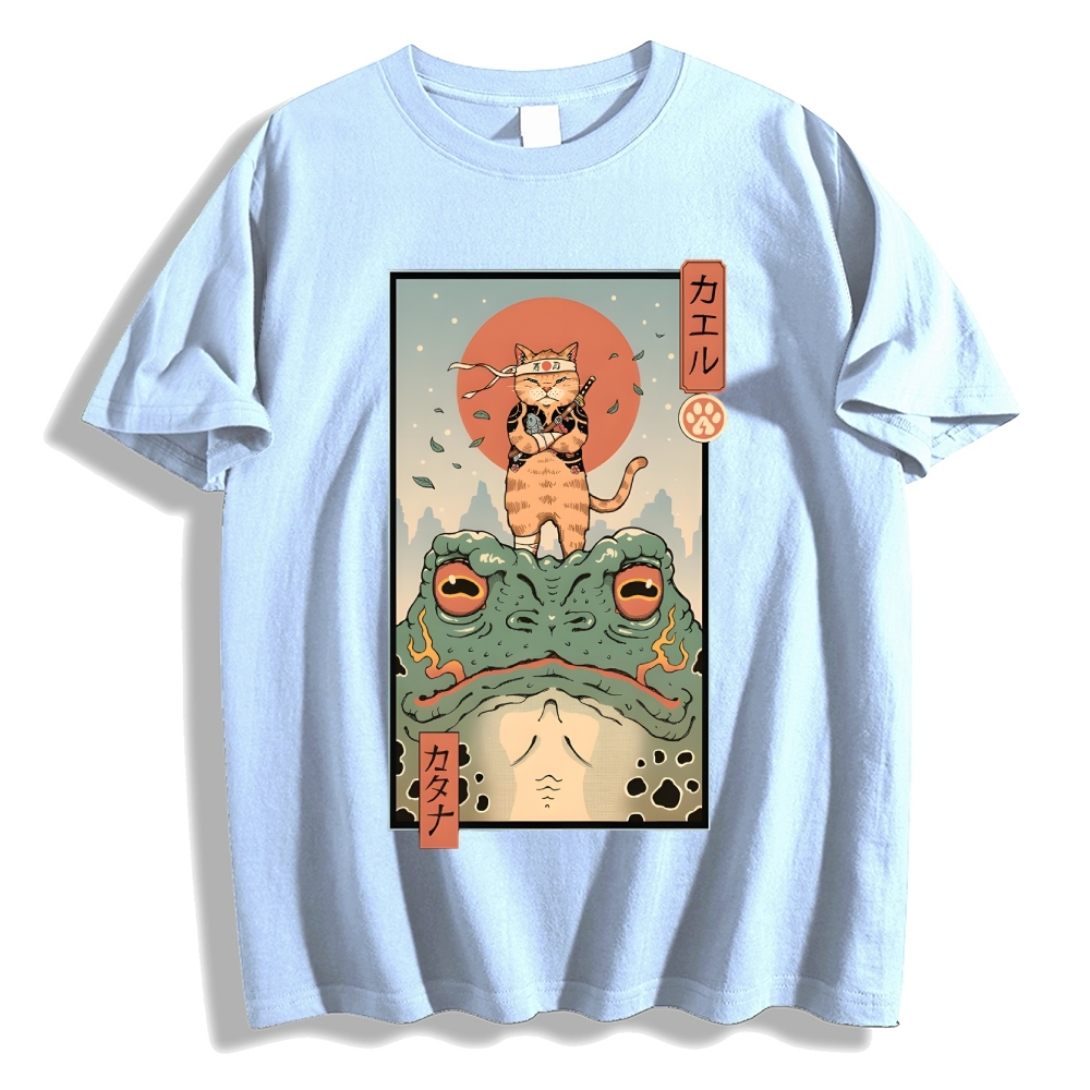 Cat Frog Japanese Style Classic Tee