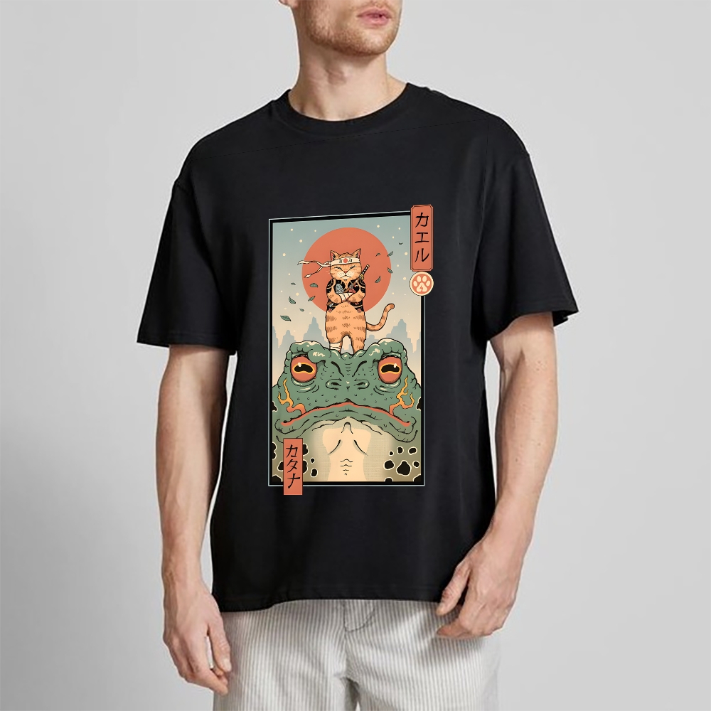 Cat Frog Japanese Style Classic Tee