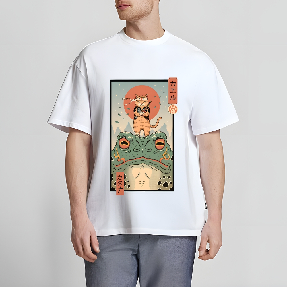 Cat Frog Japanese Style Classic Tee