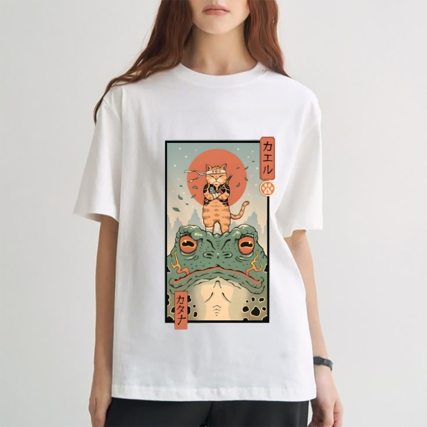 Cat Frog Japanese Style Classic Tee