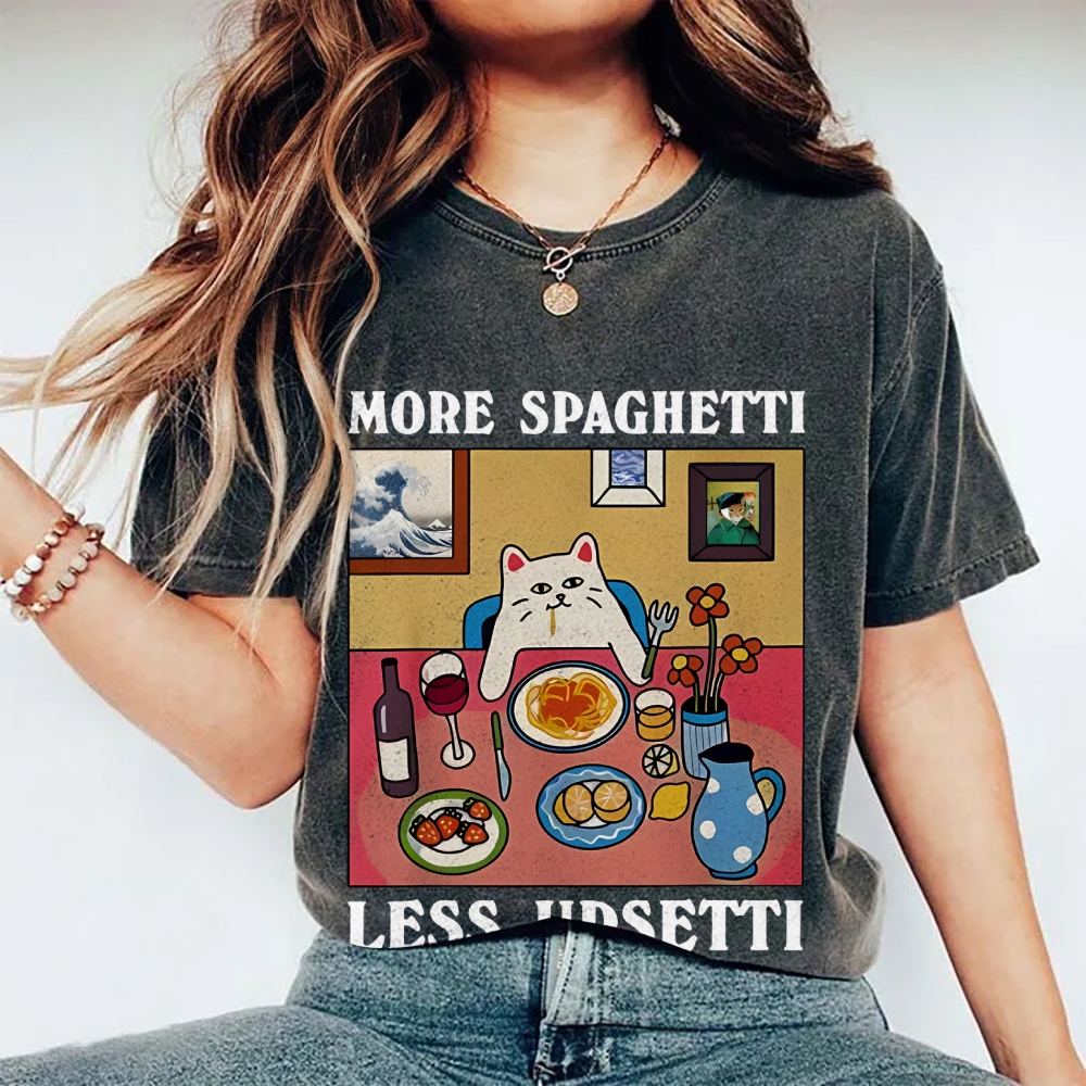 More Spaghetti Less Upsetti Washed T-Shirt