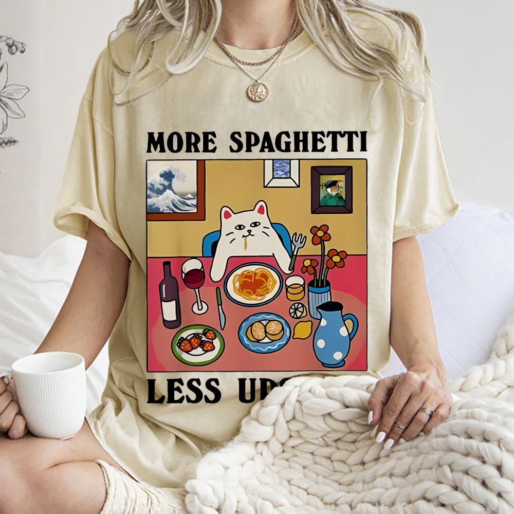 More Spaghetti Less Upsetti Washed T-Shirt