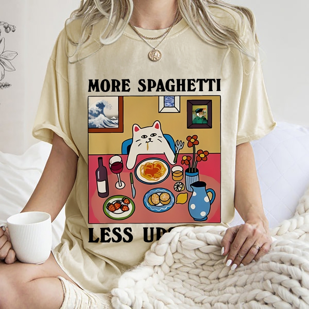 More Spaghetti Less Upsetti Washed T-Shirt