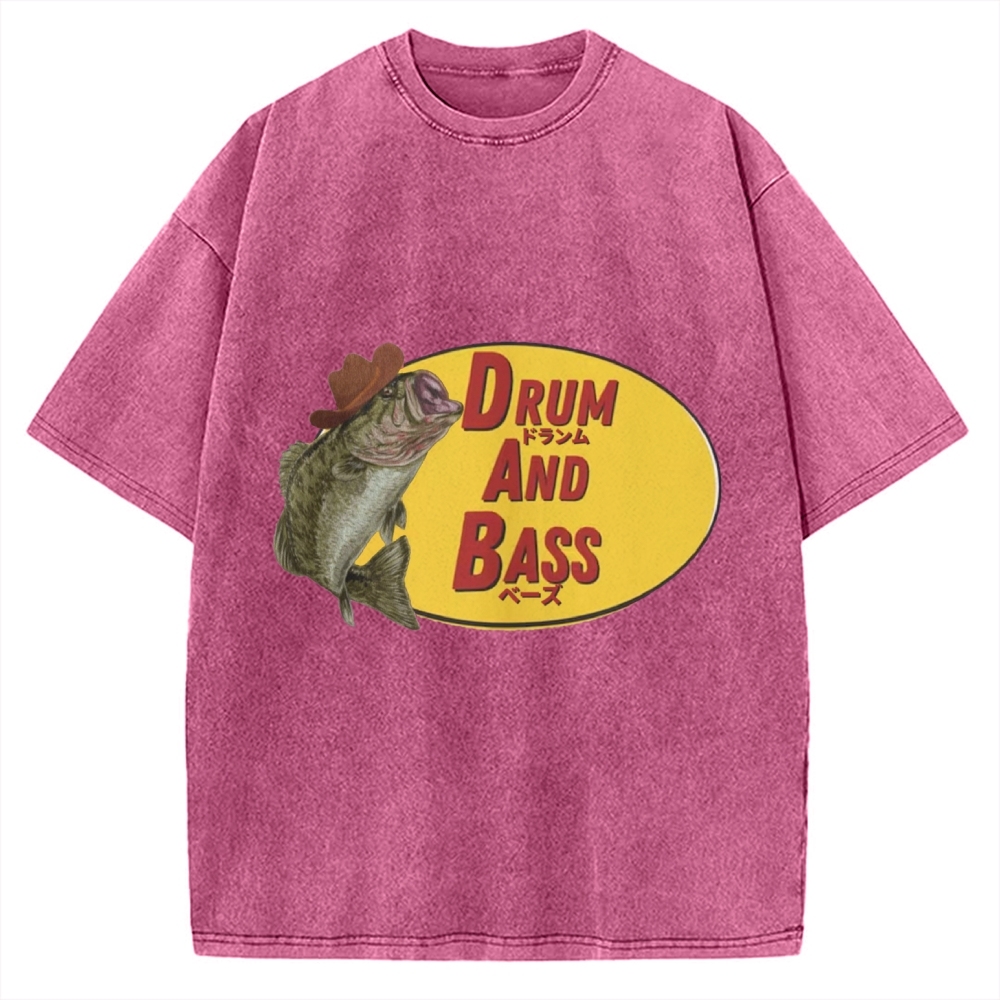 Drum And Bass Fishing Vintage Washed T-shirt