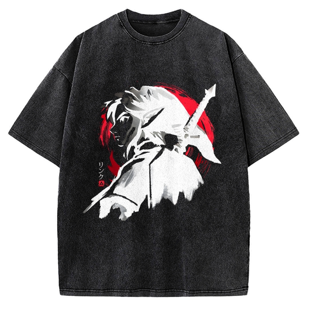 Sumi-E Swordsman Vintage Washed T-shirt