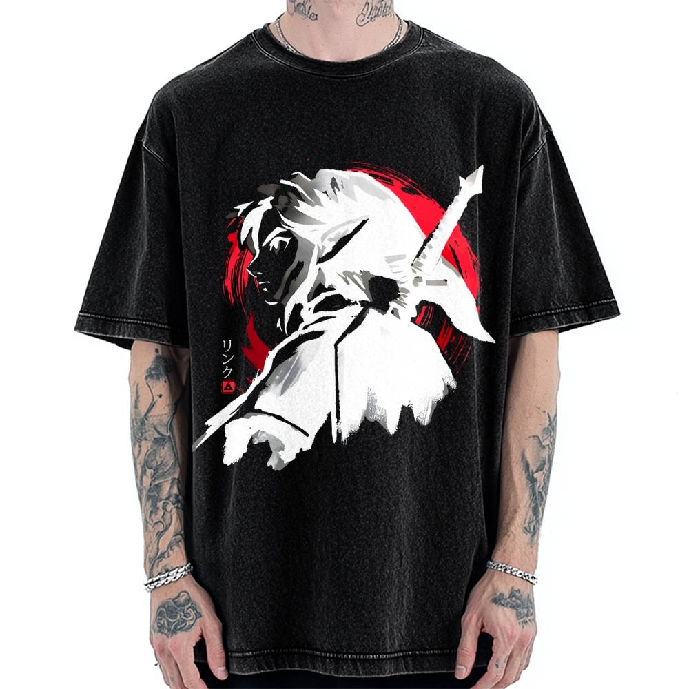 Sumi-E Swordsman Vintage Washed T-shirt