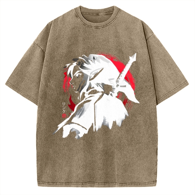 Sumi-E Swordsman Vintage Washed T-shirt