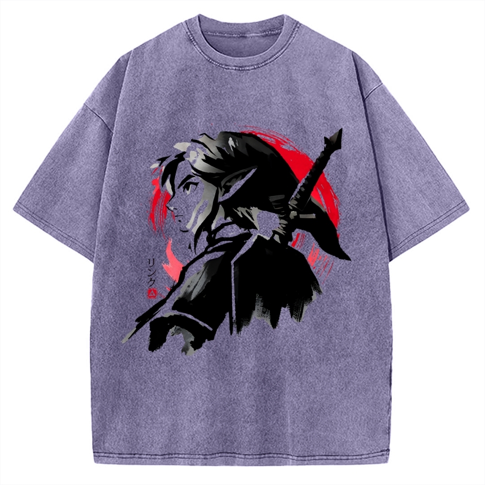 Sumi-E Swordsman Vintage Washed T-shirt