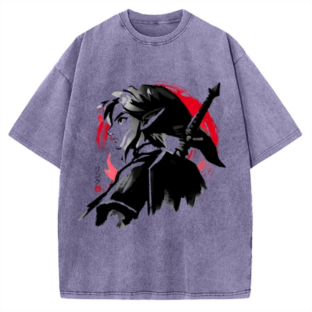 Sumi-E Swordsman Vintage Washed T-shirt