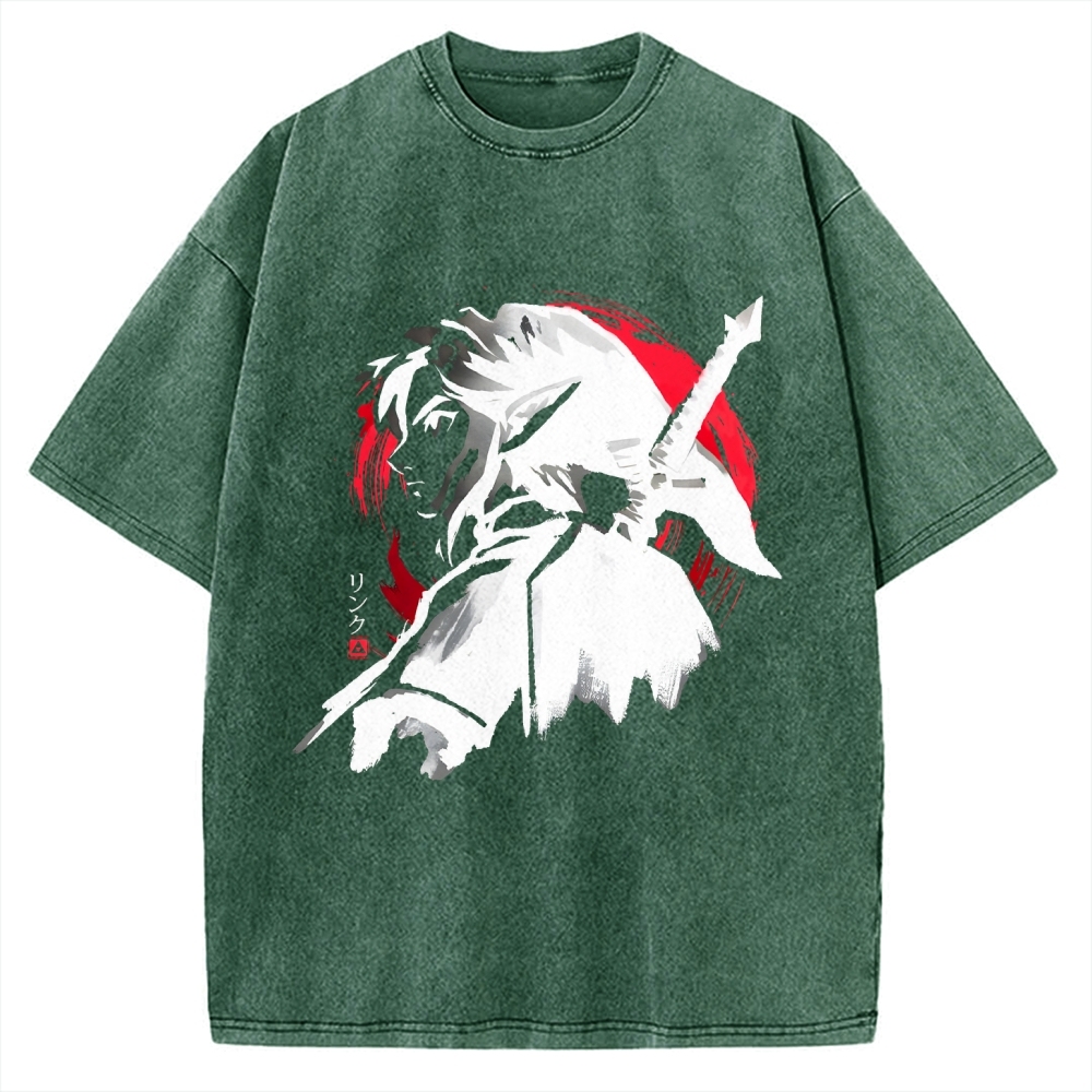 Sumi-E Swordsman Vintage Washed T-shirt