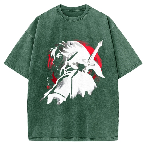 Sumi-E Swordsman Vintage Washed T-shirt